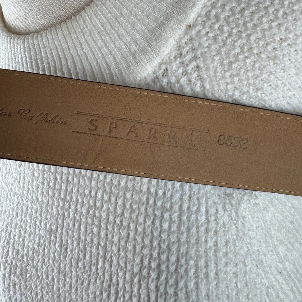 Sparrs Genuine Italian Calfskin Belt 30